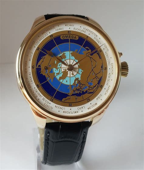 omega world map watch